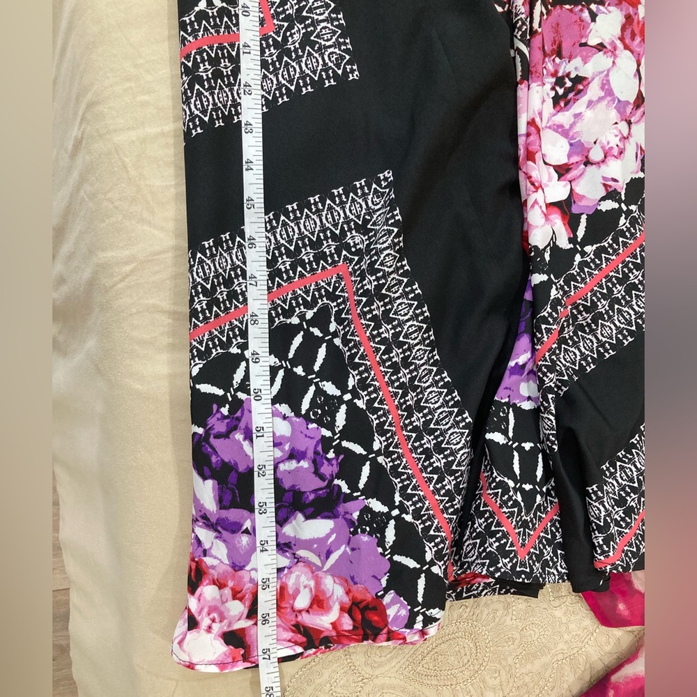 Eliza J Women's dress- Black and Pink Floral - Picture 9 of 11